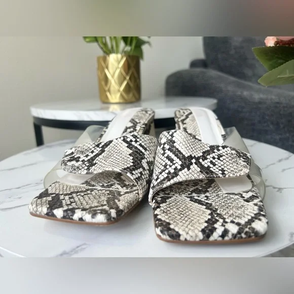 Zara Sandal- 1 1/2" Heels in Python color, Size 8. - Picture 12 of 16